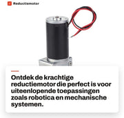 Motore riduttore ad alta coppia - 12V motore di trasmissione - motore a vite a gomito M8 - doppio asse - funzionamento silenzioso - alta precisione - motore riduttore