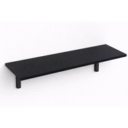 Mensola da Muro da appoggio in Legno nobilitato spessore 1,8 cm in colore Nero 80x20 cm