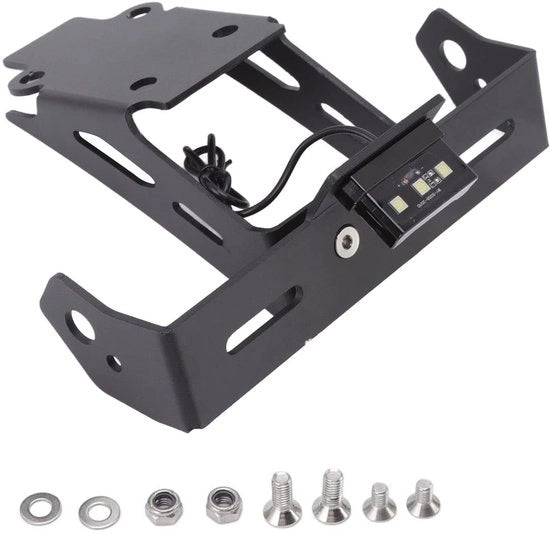 Supporto per targa di motocicletta con illuminazione a LED