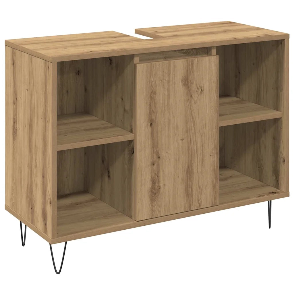 Set di mobili per il bagno con porta 3 pcs Rovere artigianale