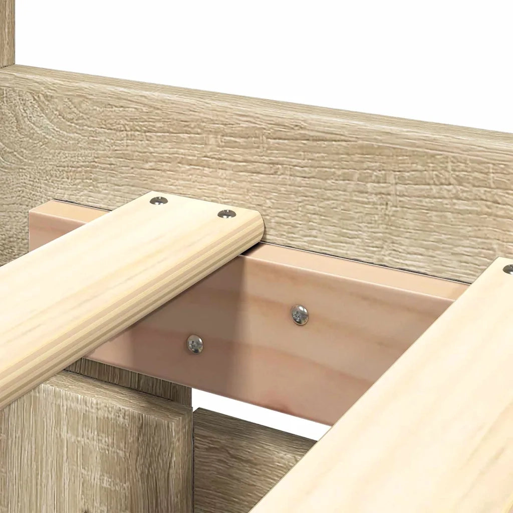 Letto matrimoniale | Letto per adulti | Struttura del letto 2 pcs Sonoma 153 x 203 cm Legno multistrato