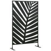 Biombo da esterno con foglie di banana ¨C zephmum ¨C 122x45x198cm nero