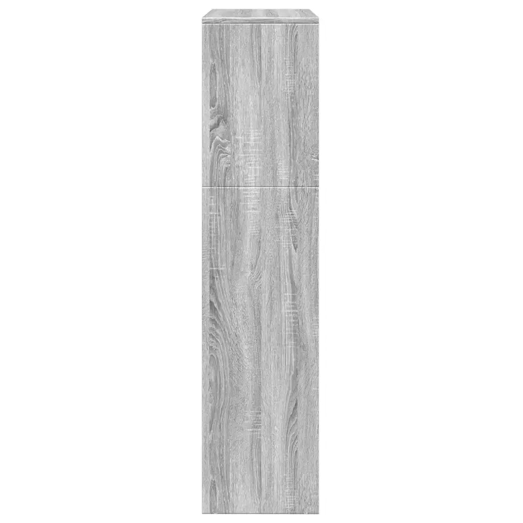 Libreria Divisorio 3Piani Grigio Sonoma 123x29x123cm Truciolato 857990
