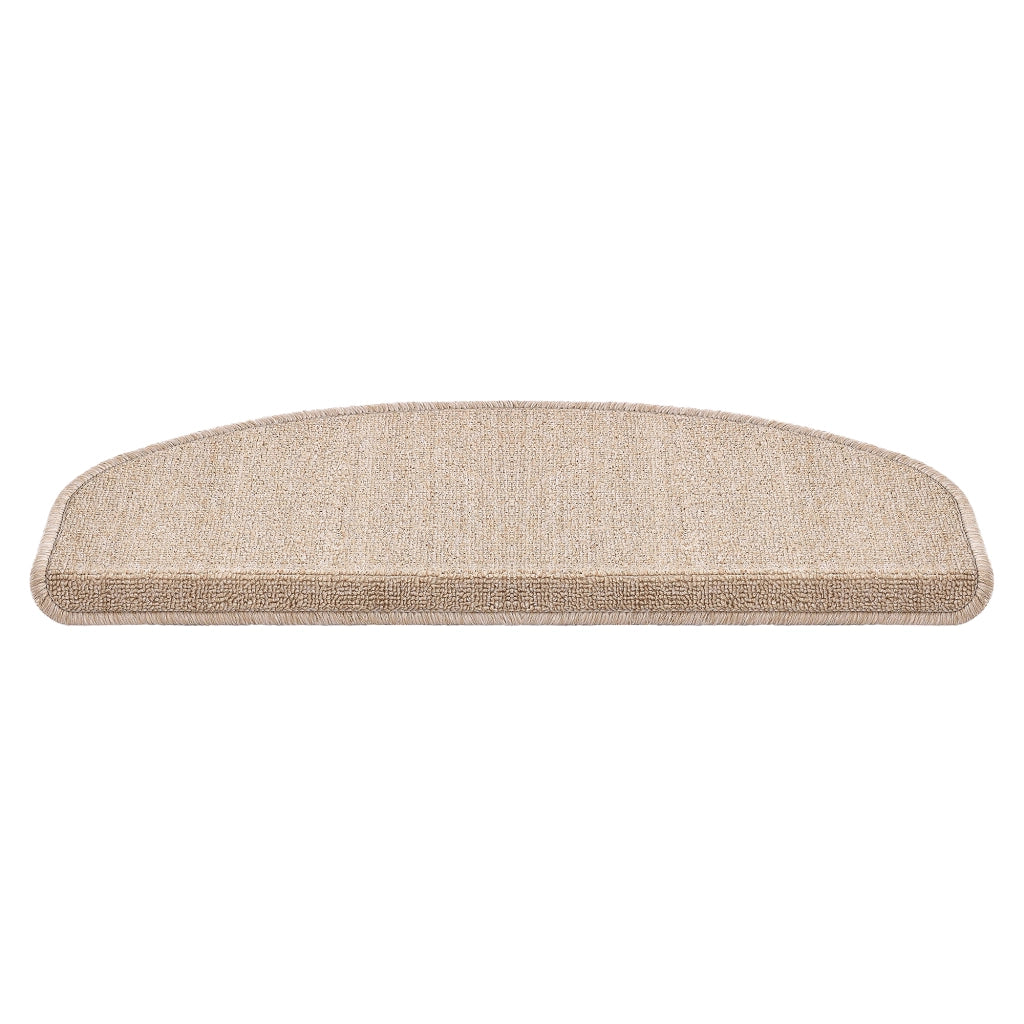 Set da 15 Tappeti Coprigradini per Scale Interne - Mezzaluna - Beige [en.casa]