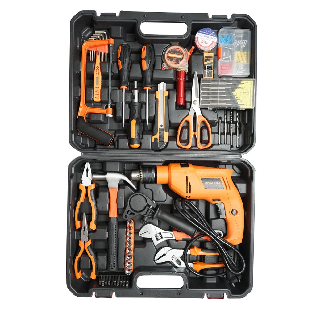 Trapano (trapano) 600W, 220V con utensili e accessori 60 pezzi
