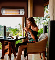 Wandverwarmer elettrico - Kachel elettrica infrarossa - Indoor - Outdoor - 1200W - Incluso Kit di installazione