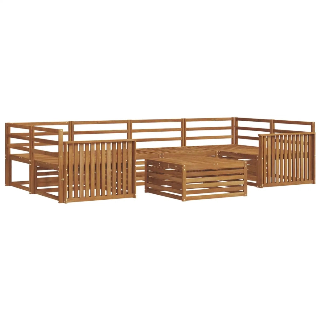 Set di divani da esterno 7 pcs Naturale 3373094
