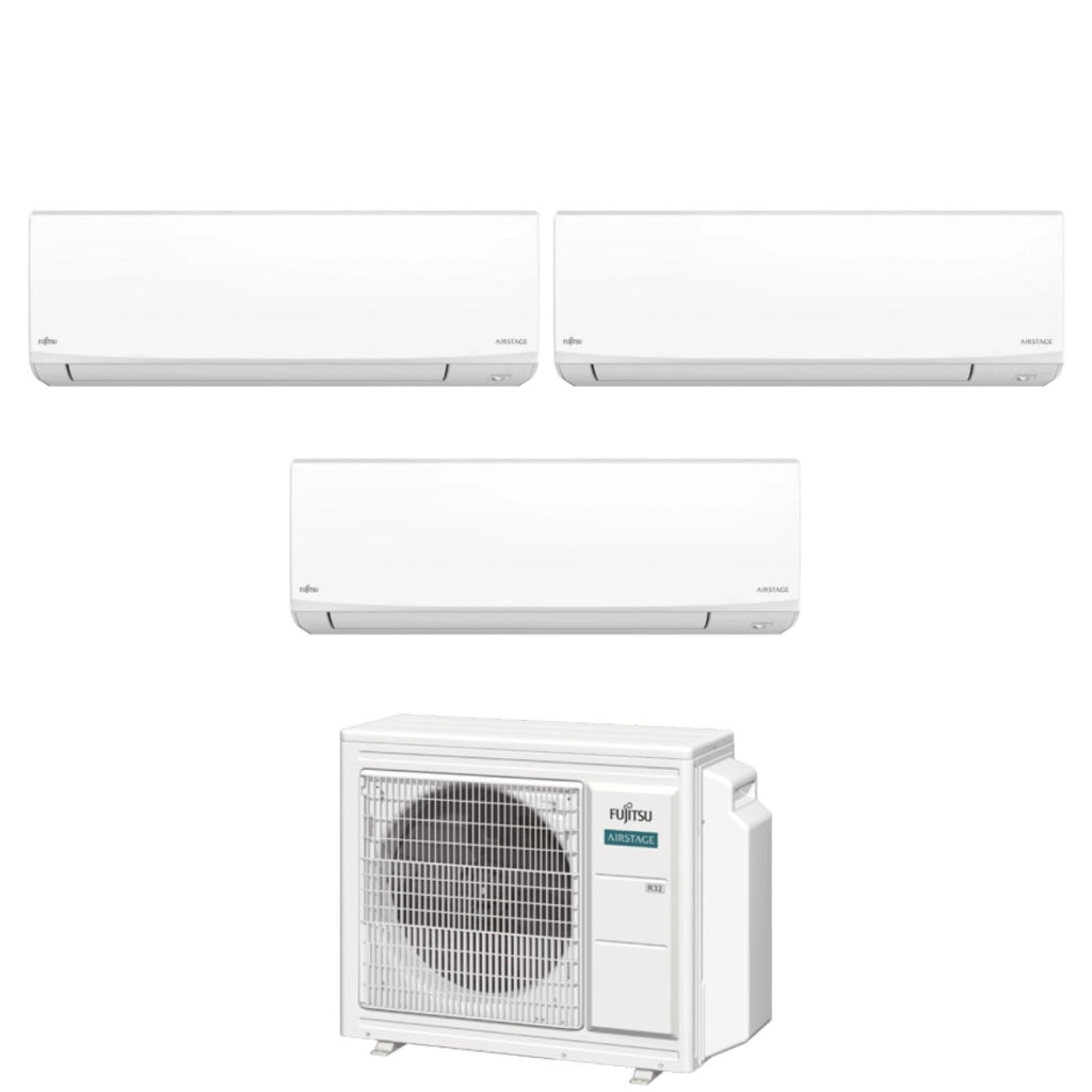 Condizionatore Trial Split Fujitsu KJ White 7+7+14 con AOEG18KBCA3 R-32 Wi-Fi Integrato