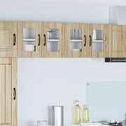 Mobile da cucina con porta 2 pz-Set di 2 Armadio da cucina Rovere Sonoma 60 x 31 x 40 cm 147314