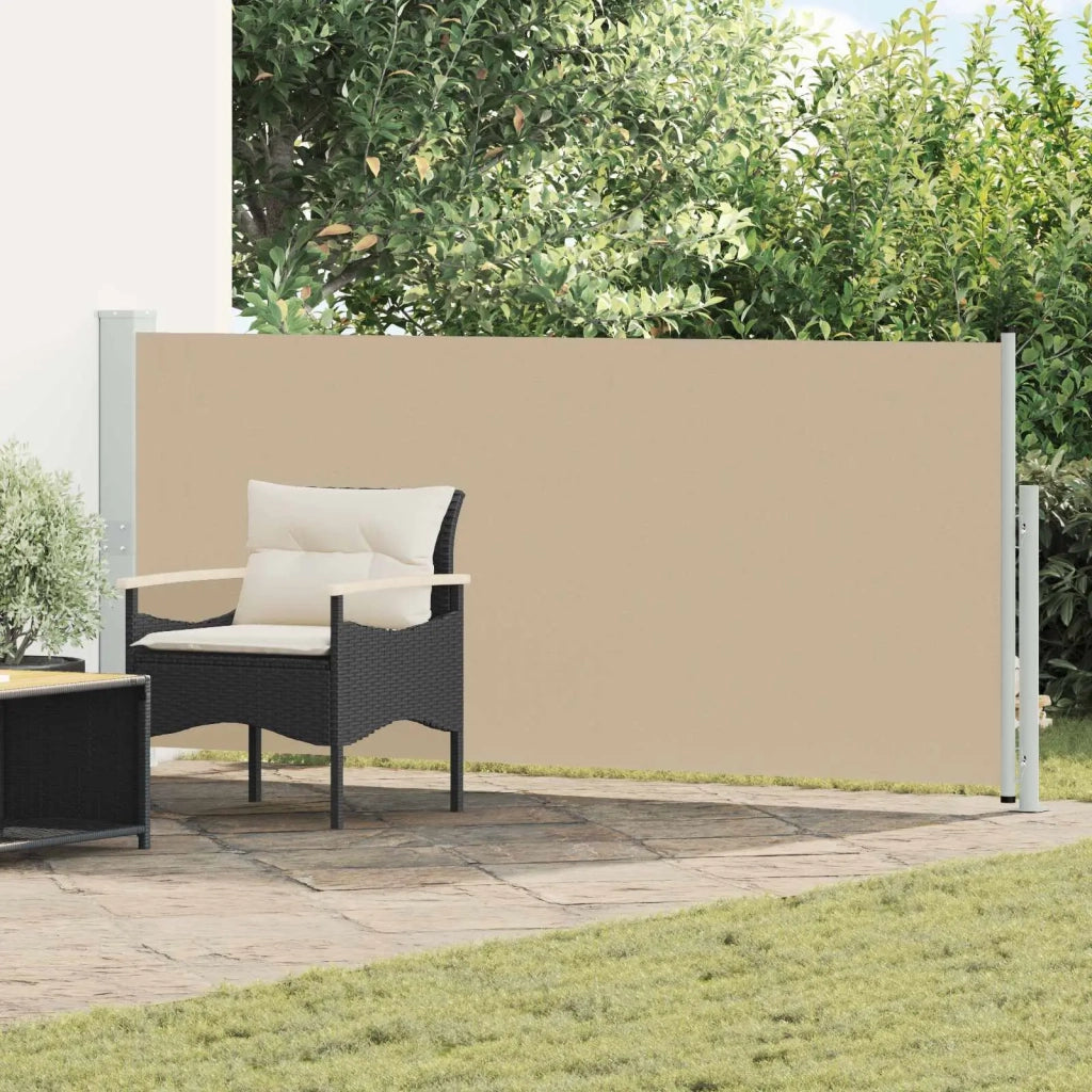 Tenda laterale retrattile-Tenda parasole per balcone Beige 600 x 117 cm Poliestere