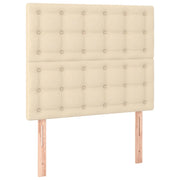 Testiera | Testata Crema 100x5x118/128 cm Tessuto