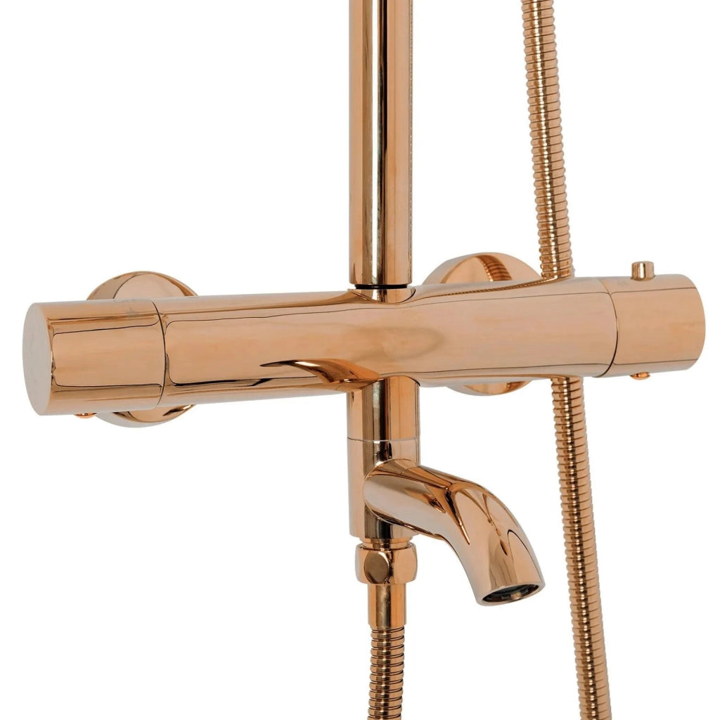 Set Doccia Con Termostato Rea Lungo Copper