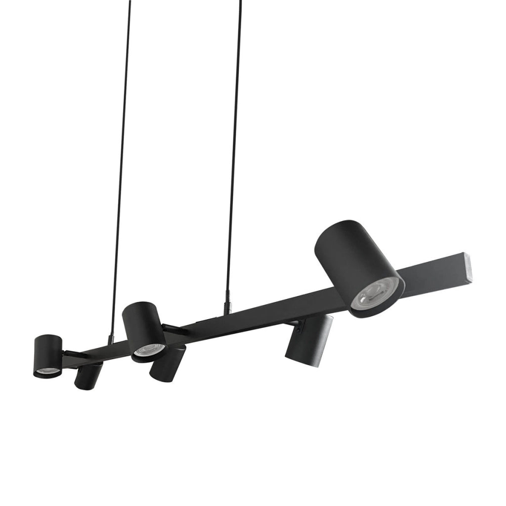 Lampada a sospensione Snow 6xGU10 nera Light Prestige