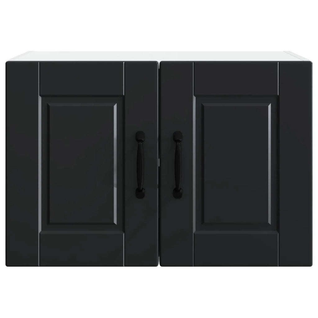 Pensile da cucina | Armadietto a muro PORTO Nero 60 x 31 x 40 cm Legno multistrato