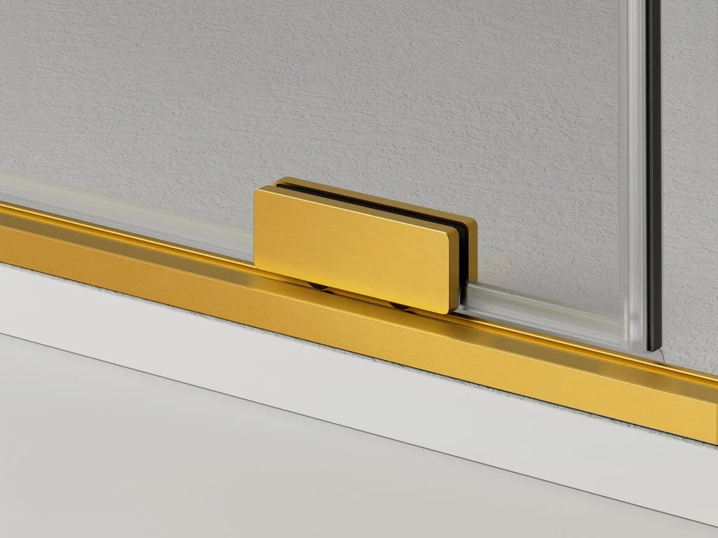 Box doccia angolare KENNA apertura al vertice 120x75 cm (115-120/70-75) nero opaco vetro trasparente