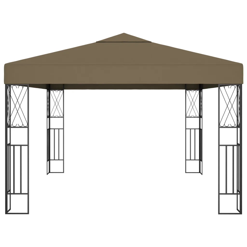 Gazebo 3x4 m Grigio Talpa in Tessuto 312270