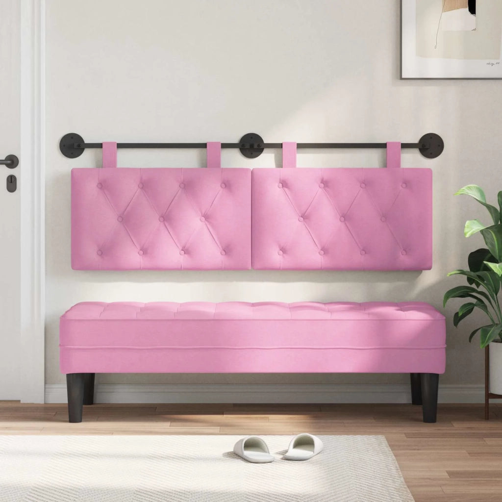 Testiera | Testata sospesa Rosa Tessuto
