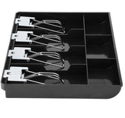 Cassa per Banconote 32,2 x 24,5 x 3,5 cm - Organizzatore di Denaro - 4 Compartimenti per Banconote/3 Compartimenti per Monete - Leggero/Duraturo - Ideale per Scuola/Commercio - Adatto per Contanti - Cassa per Contanti