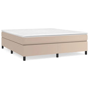 Letto matrimoniale | Letto per adulti | Struttura Letto a Rete a Molle Cappuccino 160x200 cm in Similpelle