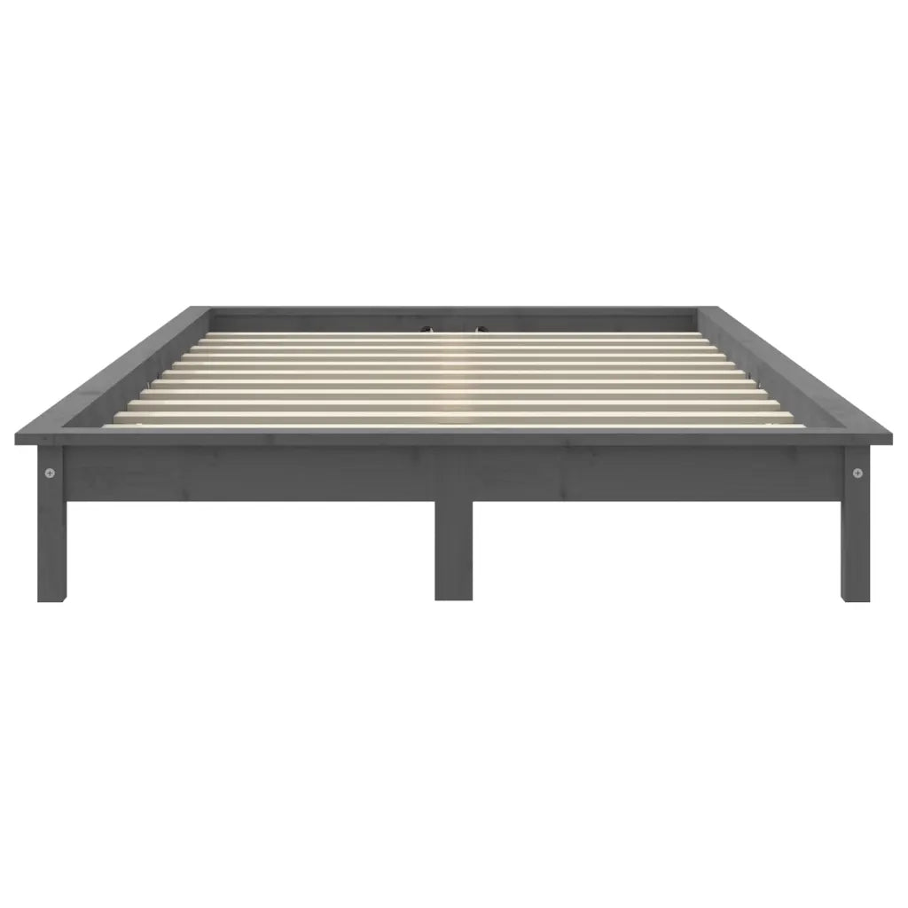 Giroletto Grigio 140x190 cm in Legno Massello di Pino 820588