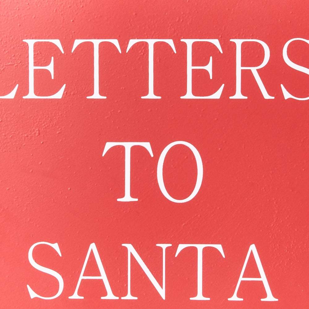 Cassetta postale di Babbo Natale Lettere a Babbo Natale in ferro rosso Motivo decorativo natalizio