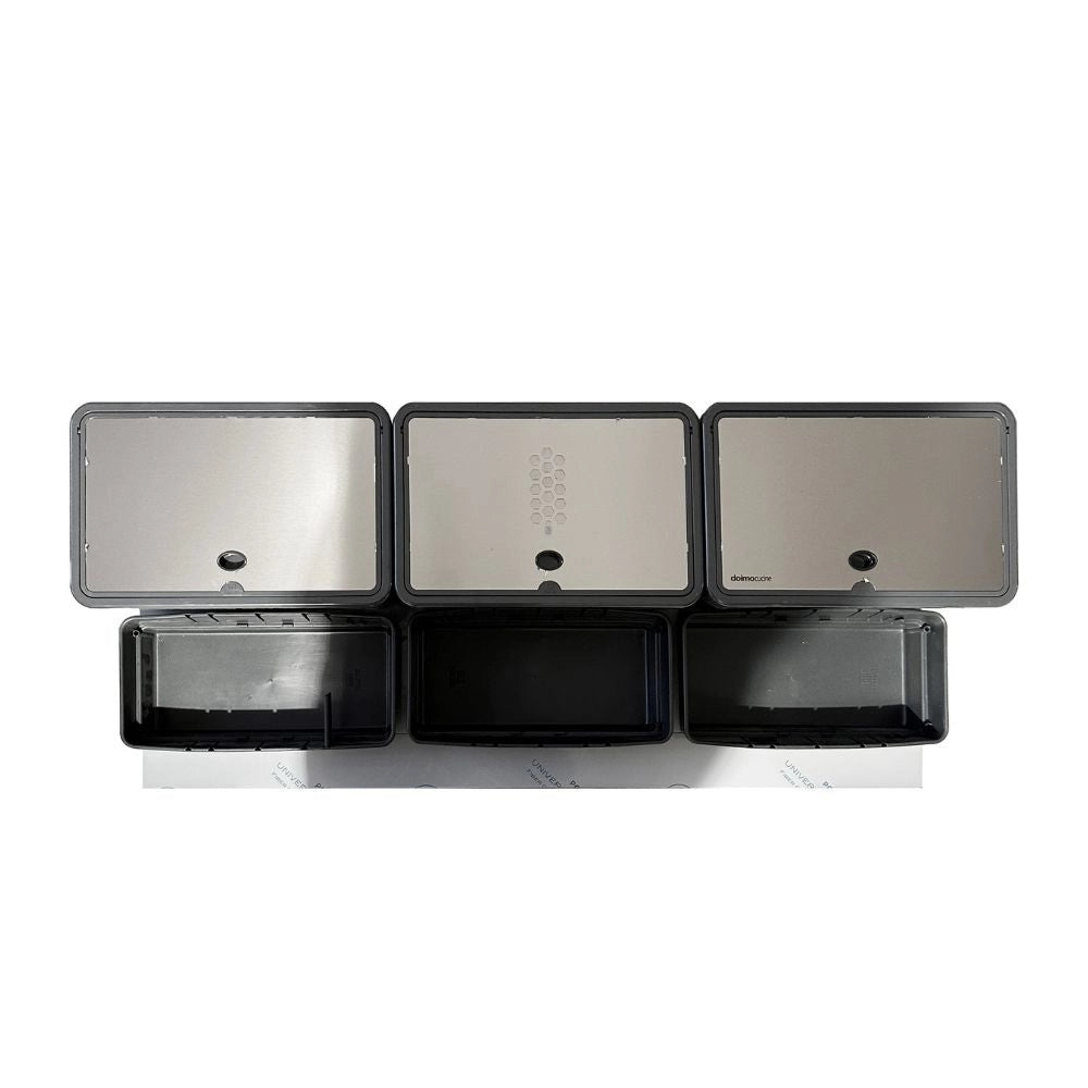 Pattumiera sottolavello 3 contenitori e 3 vaschette ABS DOIMO filtro anti odore 110.5x48x24.5H