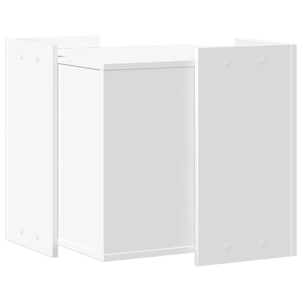 Mobiletto per lettiera per gatti in legno ingegnerizzato bianco 02_0043311