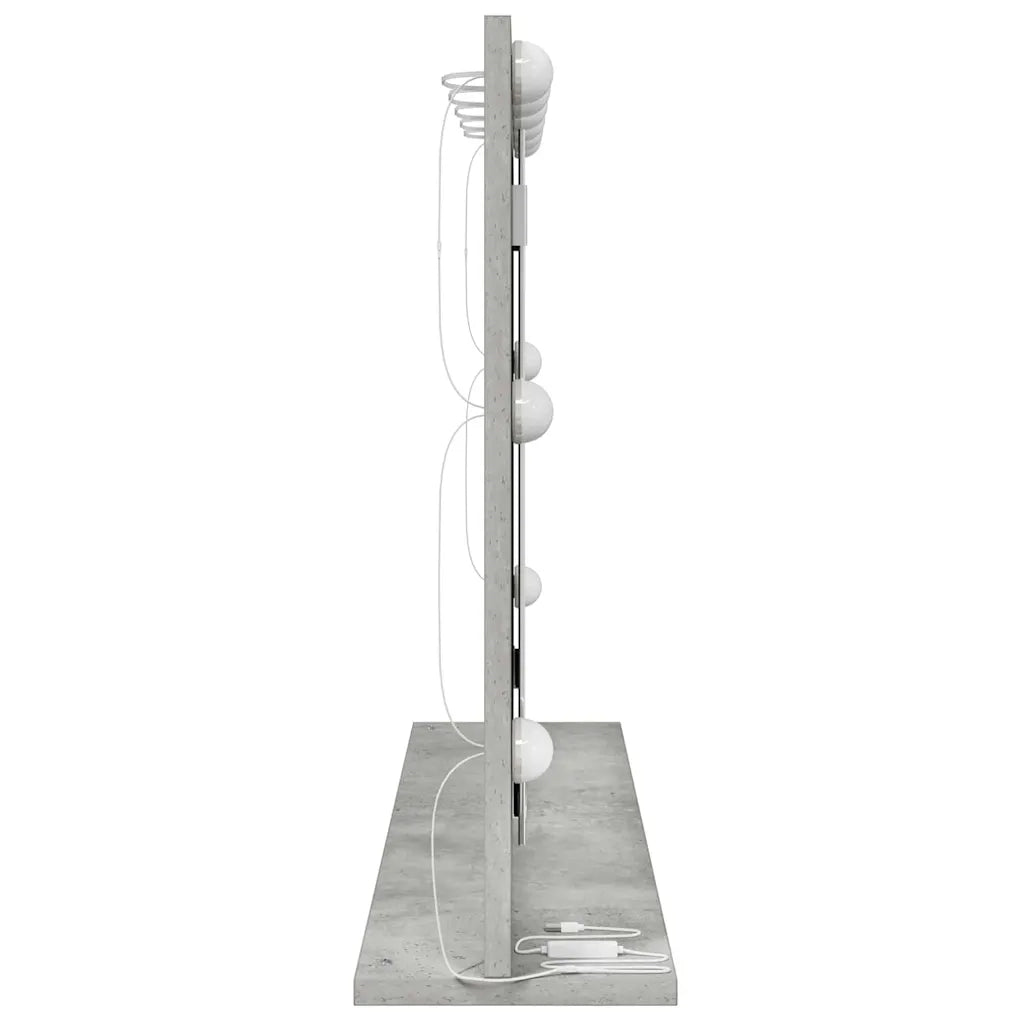 Specchio da Vanit¨¤ Rettangolare Grigio cemento 80 x 55 x 18 cm