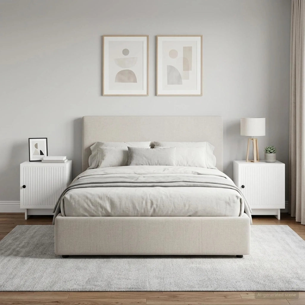 Armadio da Notte 2 pcs Bianco Lucido 43 x 34,5 x 50 cm 893884