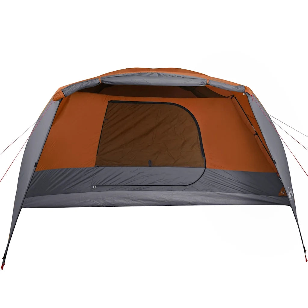 Tenda da Campeggio con Portico 4 Persone Arancione Impermeabile 94417