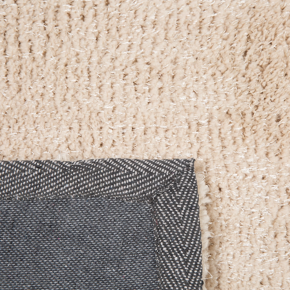 Tappeto Shaggy Beige 80 x 150 cm Tappeto rettangolare trapuntato moderno a pelo lungo