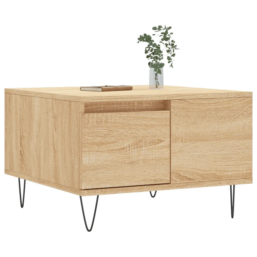 Tavolino salotto | Tavolino da caff¨¨ | Tavolino da Soggiorno Rovere Sonoma 55x55x36,5 cm Legno Multistrato
