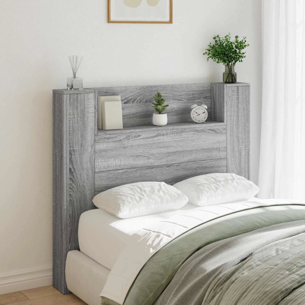 Testiera | Testata Grigio Sonoma 120 x 16,5 x 103,5 cm Legno multistrato