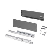 Cassetto esterno Protone 30kg, guide di estrazione totale con una chiusura soft, altezza 131mm, profondità 500mm, Acc..