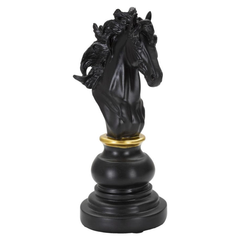 Cavallo Nero E Oro cm 14x11x27