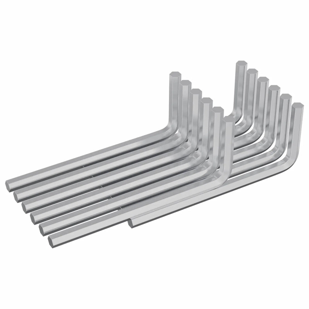 Chiave Esagonale 2118 pz Argento 22 x 66 mm Acciaio CFW3122523