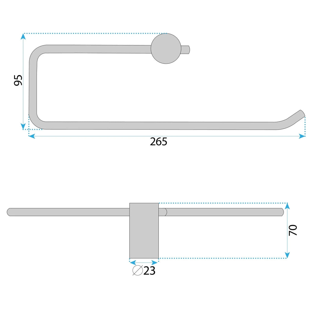 Appendino Da Bagno A62310 Otto Chrome