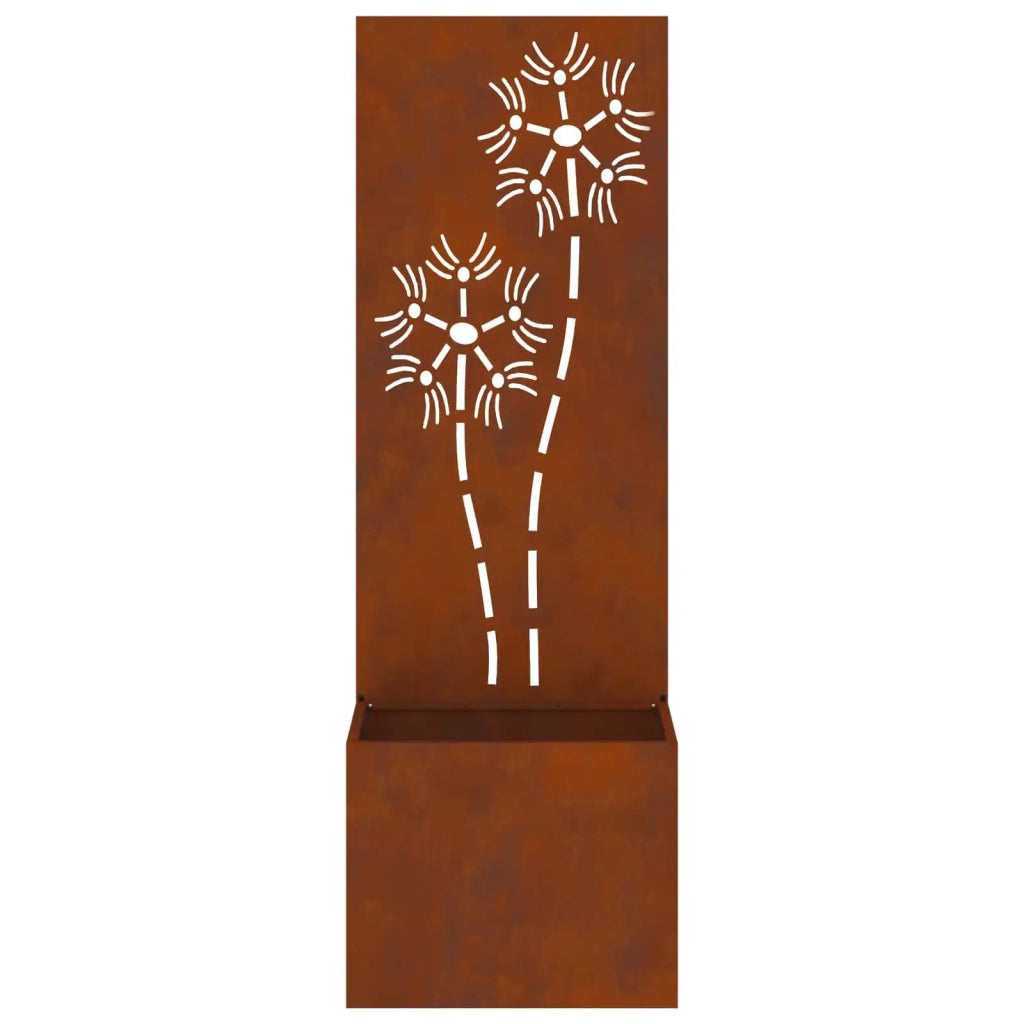 Schermo per privacy in giardino Ruggine 50 x 32 x 150 cm 876440