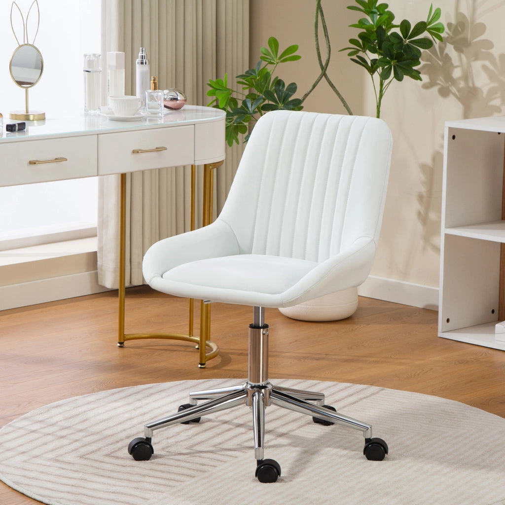 Sedia da ufficio ¨C zephmum ¨C 52x58x80-90cm bianco