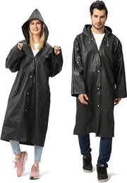 Regolabaricatore trasparente per donne e uomini - Riciclabile e impermeabile - Cappotto EVA - Respirante - Accessori per la pioggia per camminare e andare in bicicletta - Set da 2
