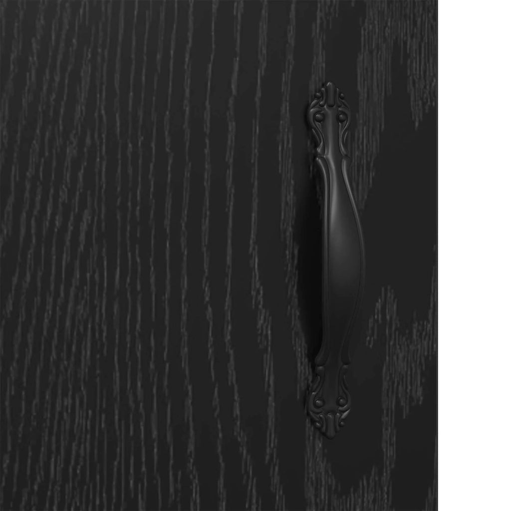 Credenza | Madia | Buffet da pranzo | Armadio da pranzo Rovere Nero 69,5 x 34 x 90 cm