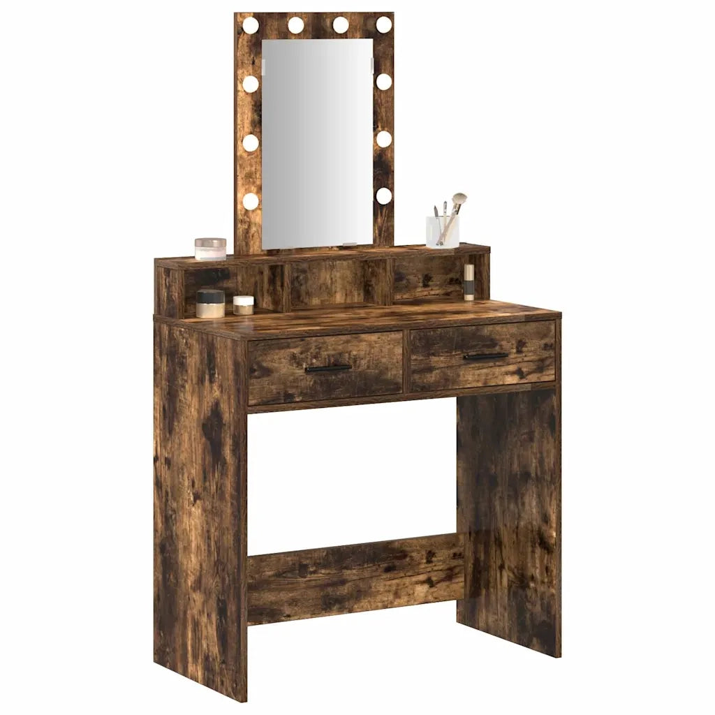 Toeletta | Tavolo da Trucco Marrone 79 x 41 x 140 cm Legno multistrato