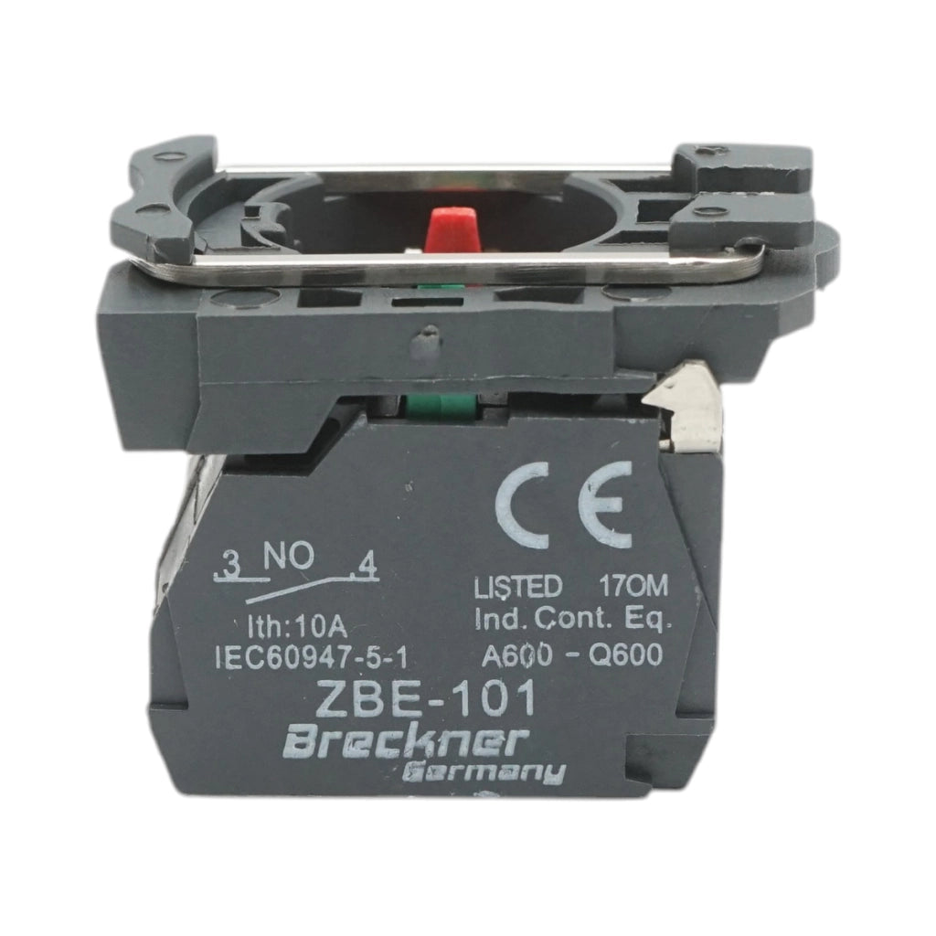 Elemento di blocco contatti ausiliari in plastica 1NO+1NC 240V/10A TB5 Breckner Germany
