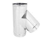 Canna Fumaria - Raccordo Braga 45° Monoparete  ACCIAIO INOX AISI 316  -Vari Diametri- ø150