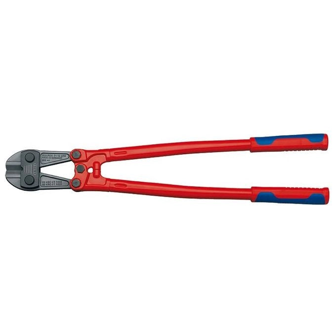 KNIPEX 71 72 610 Tagliabulloni con Impugnature Multicomponente Lunghezza 610 mm Durezza Taglienti 62 HRC Regolazione 12 Posizioni Testa Sostituibile colore Grigio