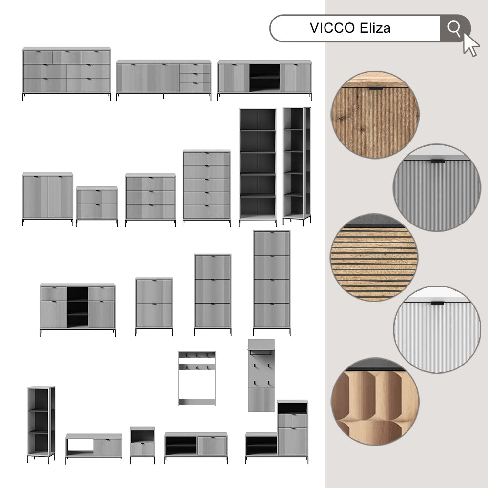 Vicco Appendiabiti da parete Bianco 60 x 85 cm