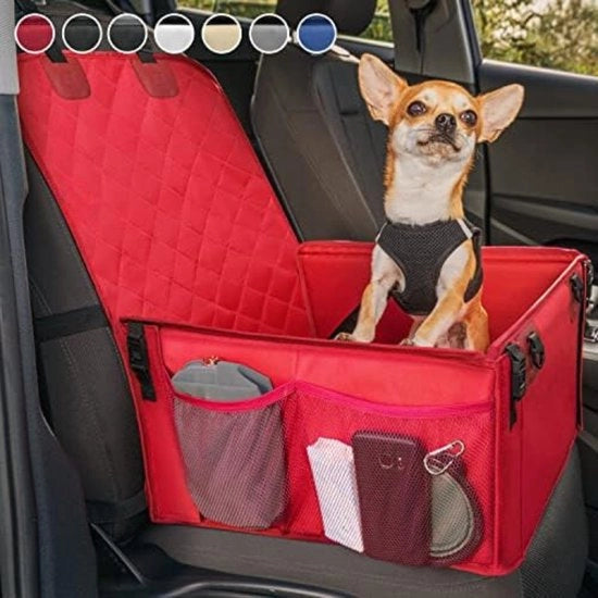 Sedile Auto per Cane - Posto Auto per Cane - Rosso