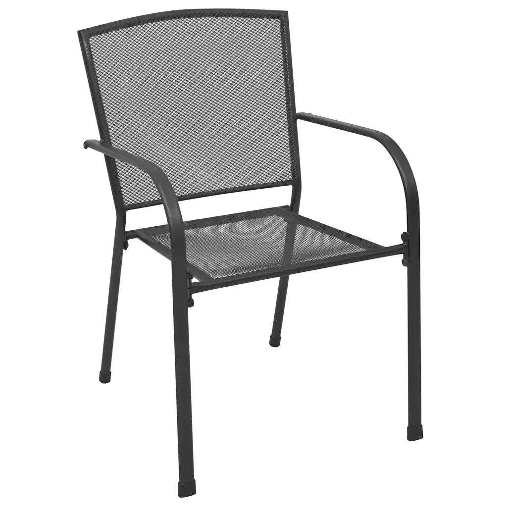 Set da Pranzo per Giardino 5 pcs Antracite