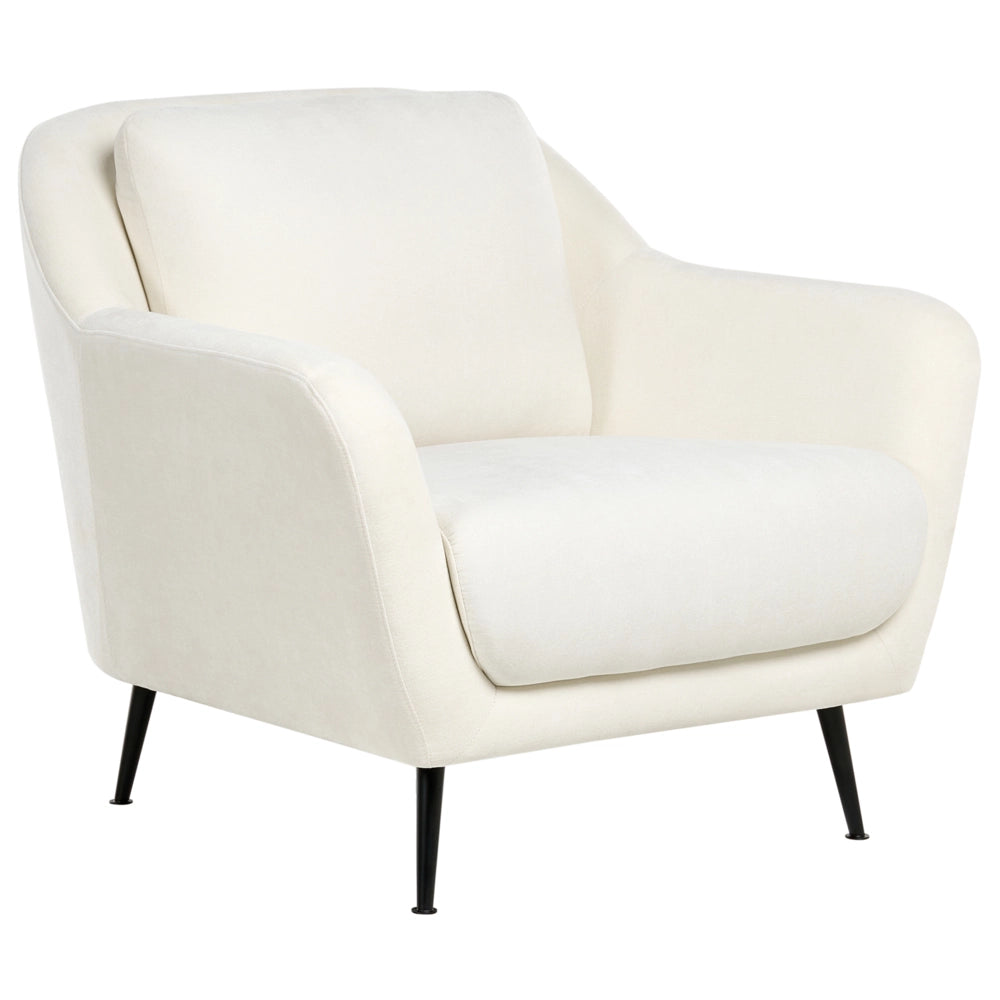 Set di divani a 3 posti tessuto di ciniglia bianco Gambe nere in ferro con braccioli Seduta spessa Stile moderno Soggiorno