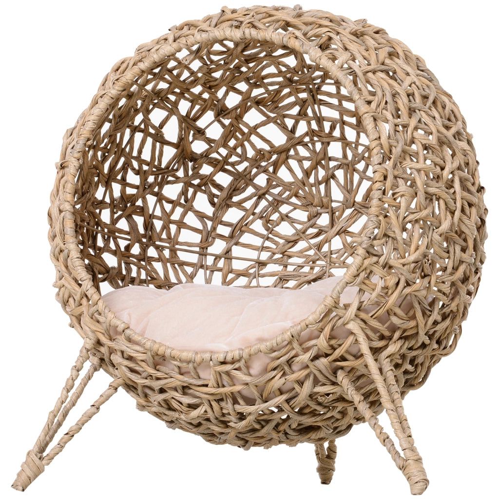 Letto per gatti ¨C zephmum ¨C beige, ?52x58 cm, con cuscino